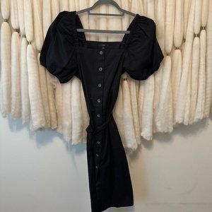 J. Crew Cottage Belted dress, Black, Sz S